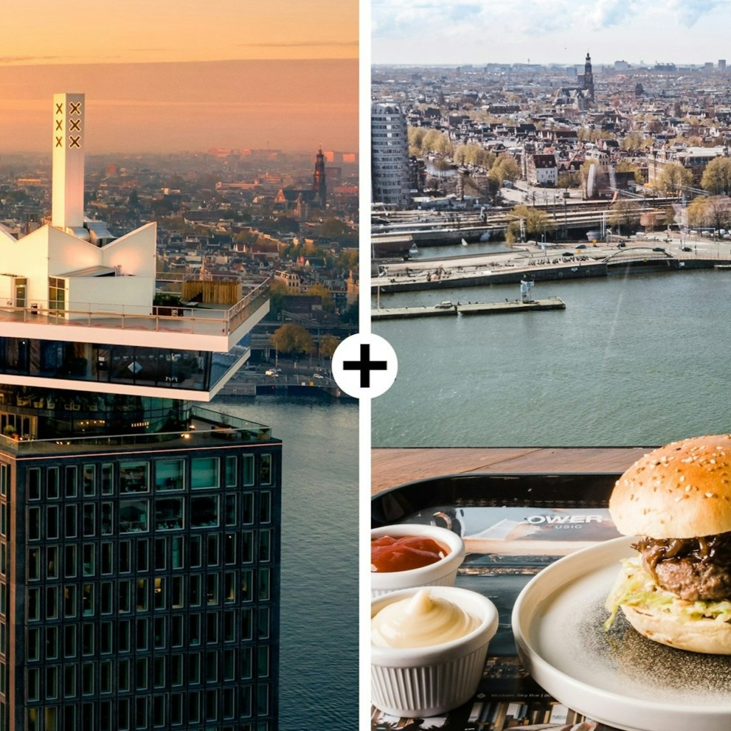 A'DAM Lookout:入場券+ハンバーガーメニュー