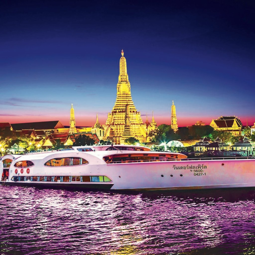 Ayutthaya: excursió en creuer pel riu Grand Pearl + bufet des de Bangkok