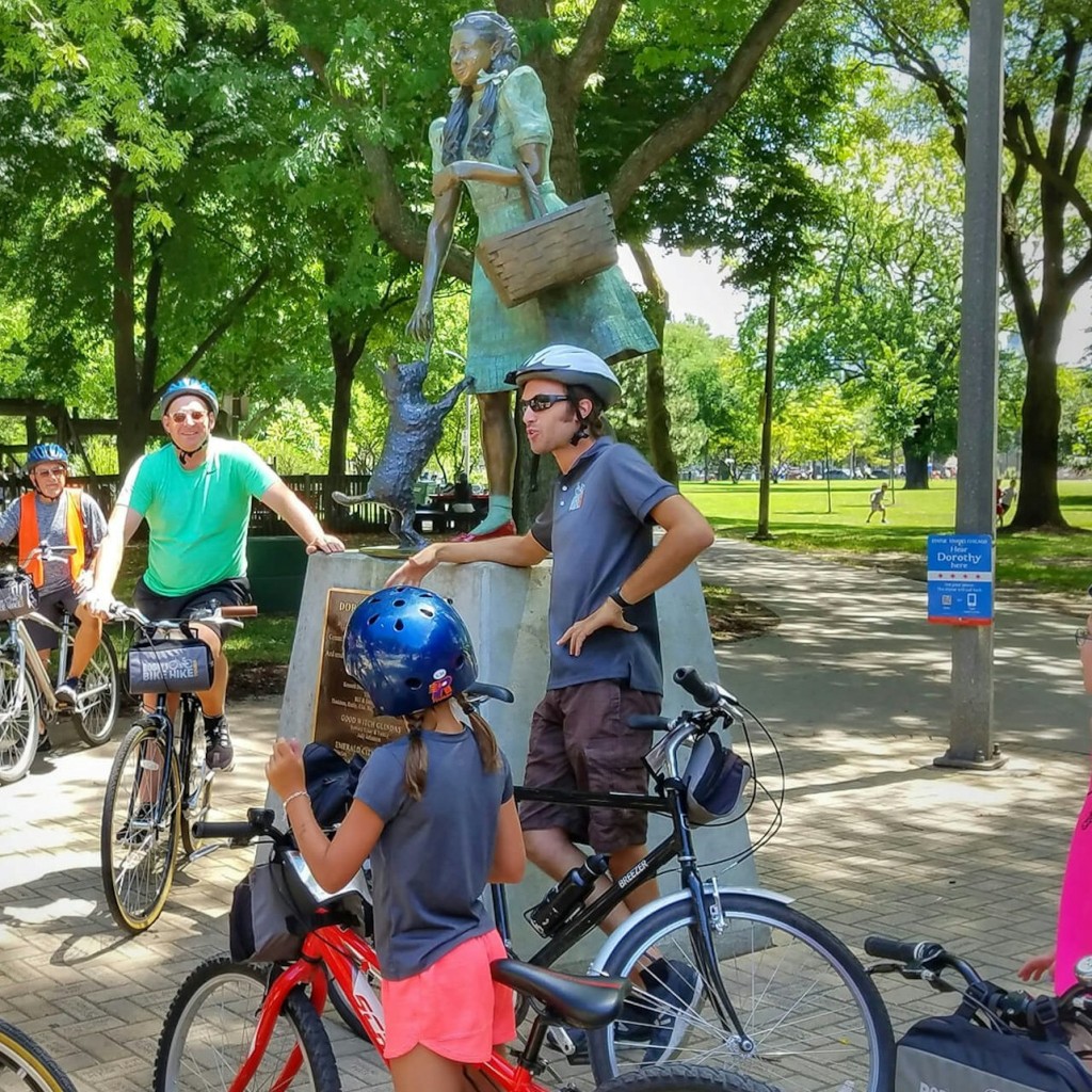 Chicago : Visite guidée à vélo pour les familles et la gastronomie
