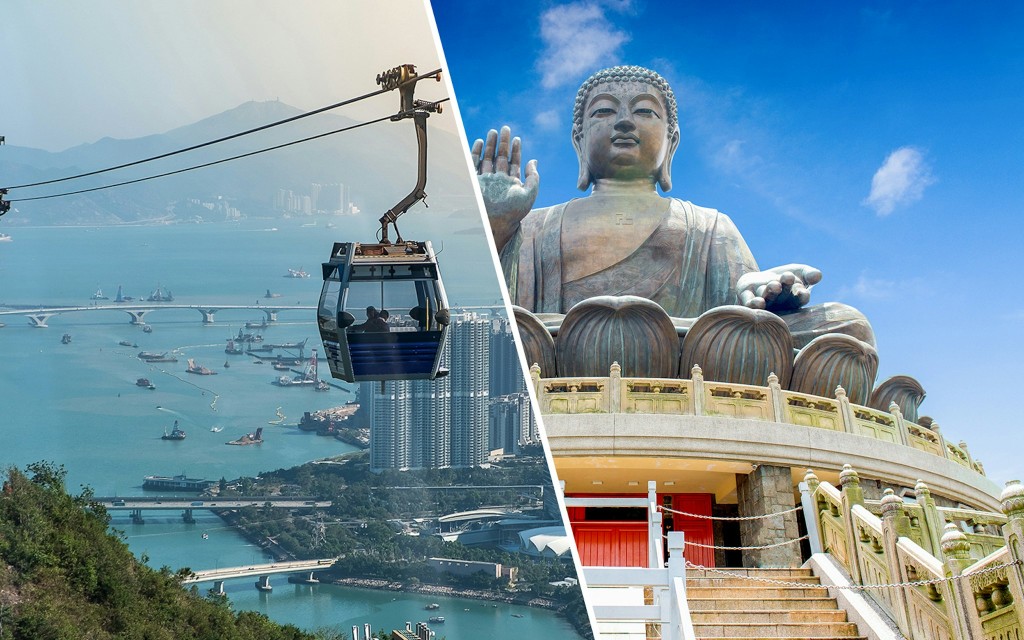 Kombitickets: Ngong Ping Seilbahn + geführte Lantau Island Tour (Standard Cabin)