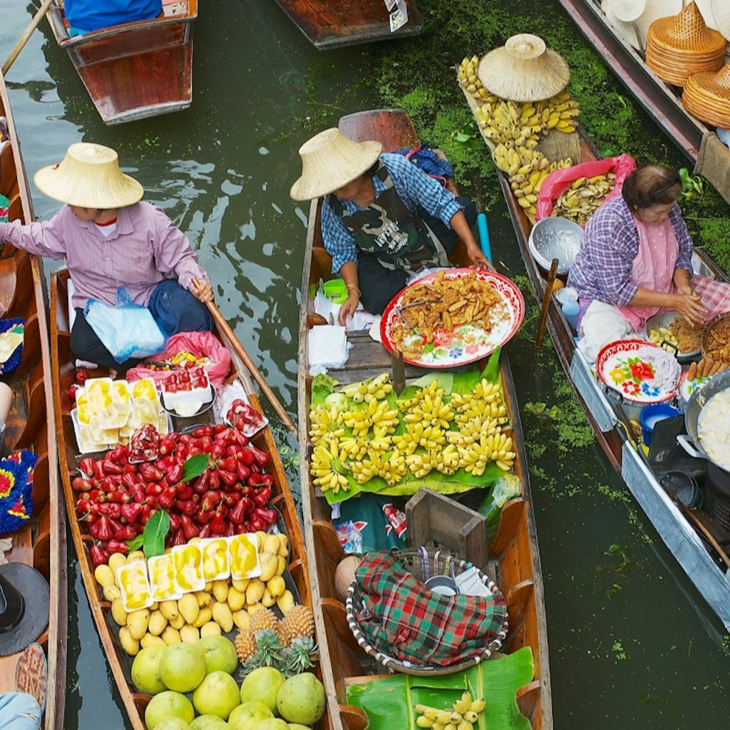 Damnoen Floating Market & Maeklong Railway: Geführte Tour ab Bangkok + Bootsfahrt