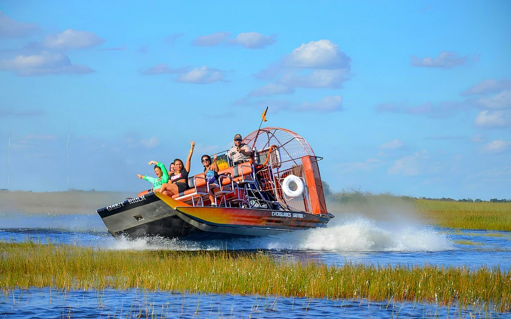 Parque Nacional de los Everglades: Tour en hidrodeslizador con exhibición de reptiles (Everglades National Park Airboat Tour with Transportation from Miami)