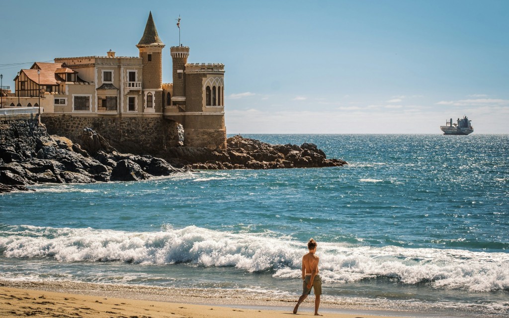 Von Santiago aus: Weinberg, Valparaíso, Neruda Museum und Viña del Mar Tour (Plaza de Armas Meeting Point)