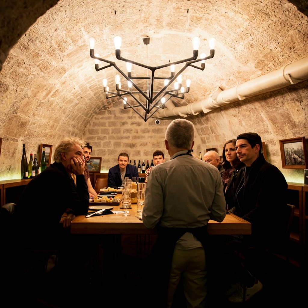 Les Caves du Louvre : Dégustation guidée de vins et de fromages