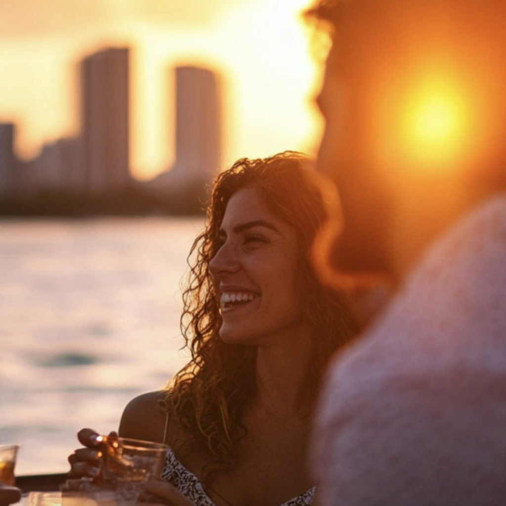 Miami: Skyline Sunset Bootstour mit Mojito Bar