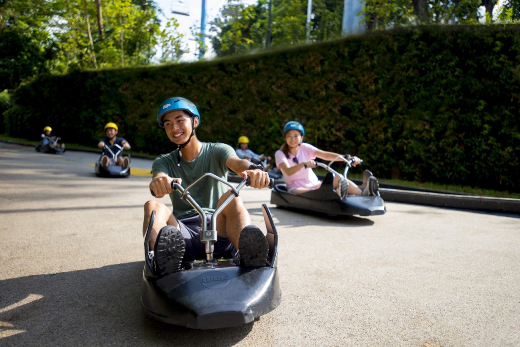 Skyline Luge Singapore Ticket (Skyline Luge Singapore - PEAK Luge and Skyride (Four Rides Each))