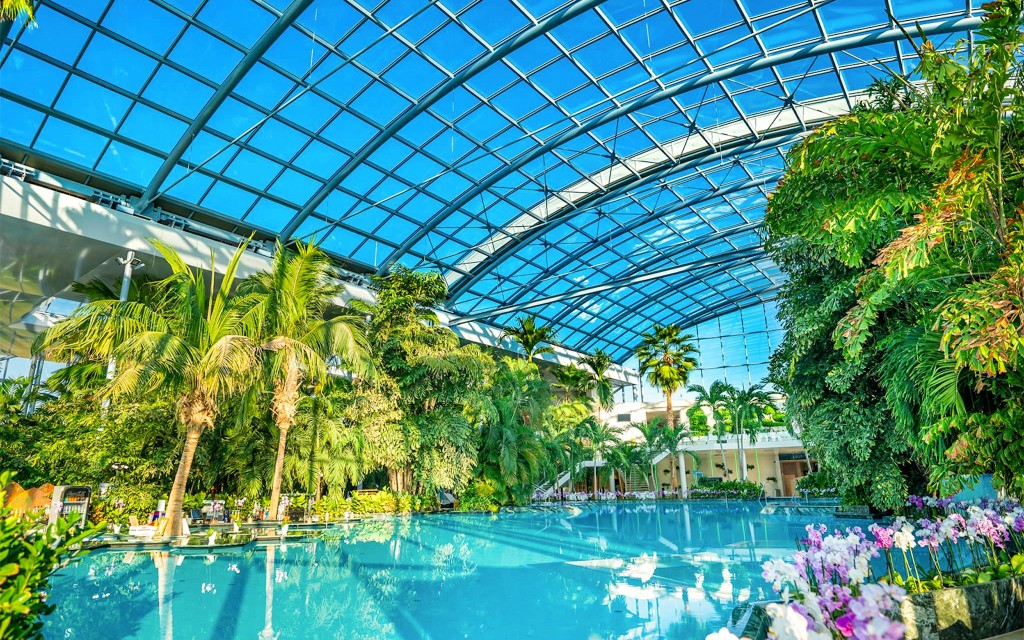 Entradas a las Termas de Bucarest con traslados (1-Day Access to The Palm with Transfers)