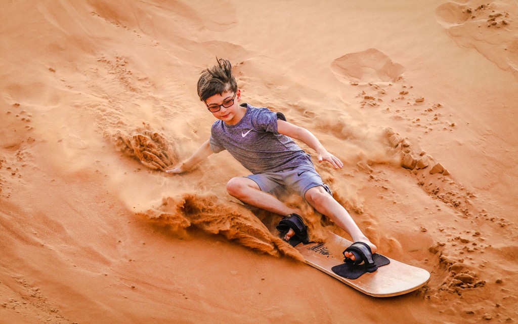 Abu Dhabi Premium Desert Safari with BBQ Dinner, Camel Ride and Sandboarding (Shared Safari) - 2