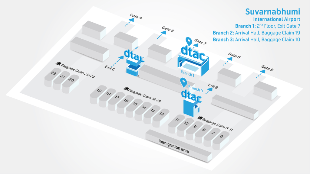 Bangkok, Tailandia: tarjeta SIM 5G – Disfrute de red local, recoja en el aeropuerto (DTAC Happy Tourist tarjeta SIM 5G – Plan THB 599 (recogida en aeropuerto Suvarnabhumi)) - 2