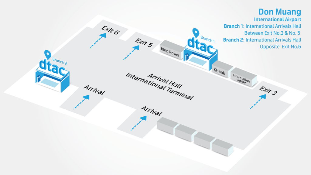 Bangkok, Tailandia: tarjeta SIM 5G – Disfrute de red local, recoja en el aeropuerto (DTAC Happy Tourist tarjeta SIM 5G – Plan THB 599 (recogida en aeropuerto Suvarnabhumi)) - 3