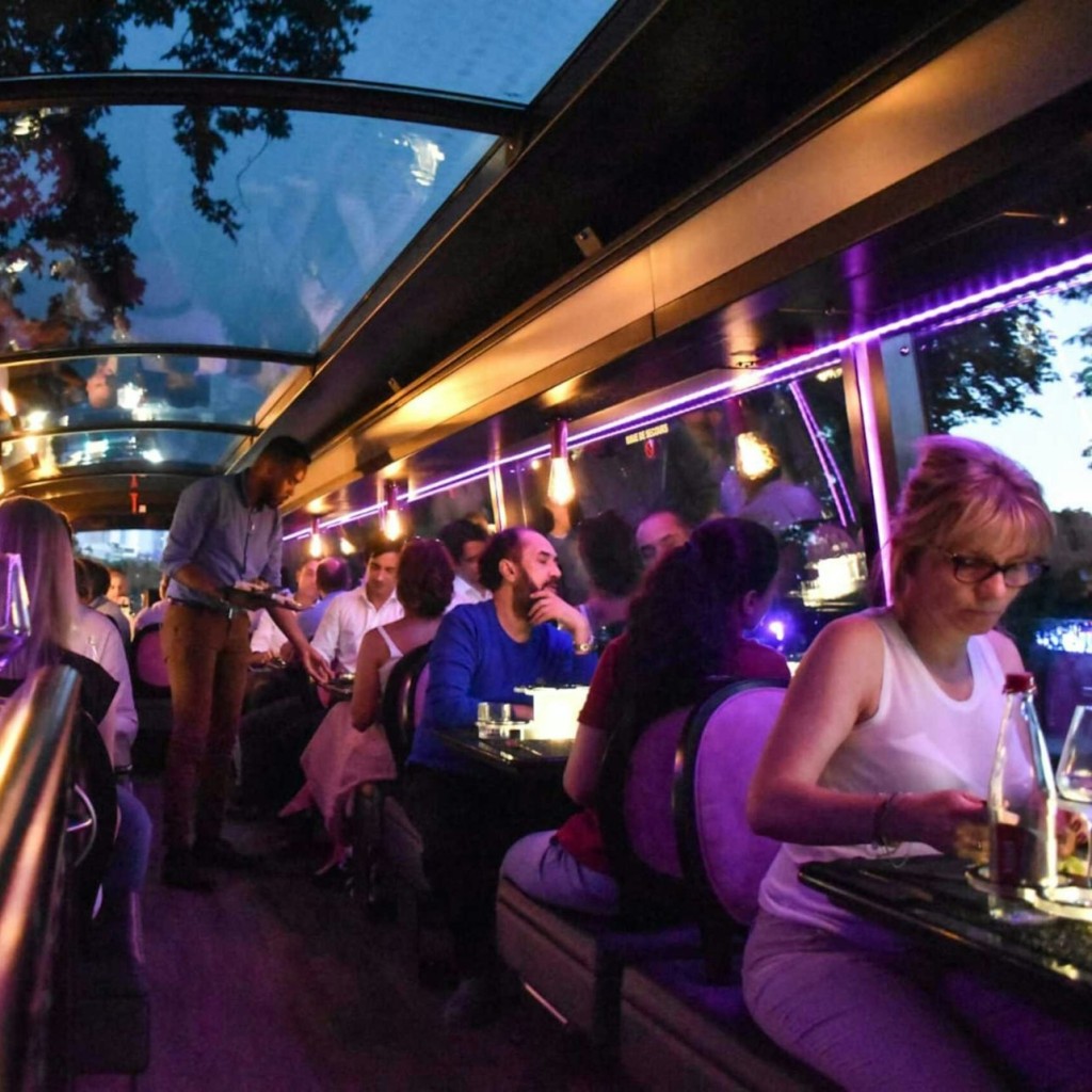 Bus Toqué Paris: Jantar de 5 pratos - Paris by Night Dinner (20:30) - 2