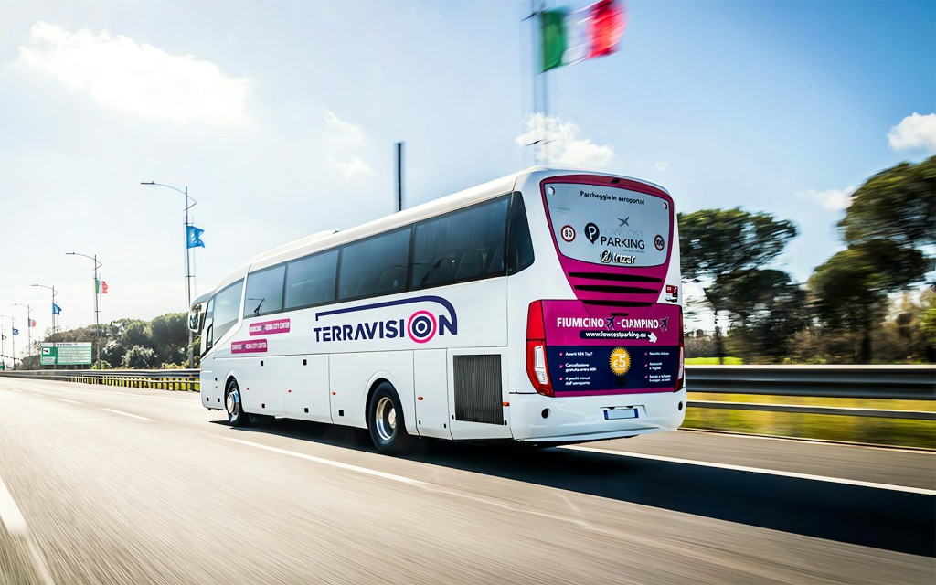 Transfery autobusowe: lotnisko Fiumicino to/from Stacja Termini w Rzymie firmy Terravision (From Fiumicino Airport to Rome Termini) - 2