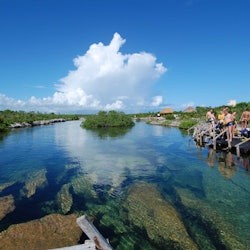 Cancún: excursió d'esnórquel pel Carib amb un abocador obert, una caverna i una entrada a l'oceà - 3