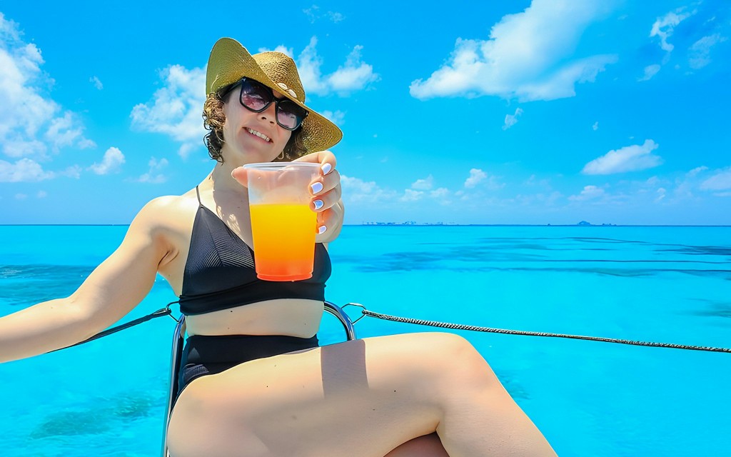 Cancún : Visite privée en catamaran à Isla Mujeres avec tuba (10 participants et plus) (7-Hour Tour for 30 People) - 2