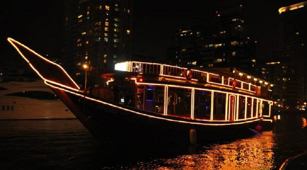 Dubai Dhow Cruise with Dinner & Live Entertainment (Dhow Cruise Dinner on Dubai Creek (Upper Deck) - 8:30 PM Departure) - 3