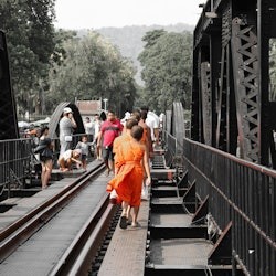 From Bangkok: Erawan National Park Tour - Erawan Waterfall & River Kwai Bridge - 2