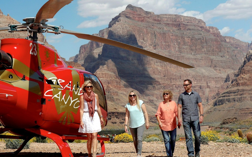 From Las Vegas: 70+ min Grand Canyon West Rim Helicopter Tour Plus Canyon Floor Landing with Champagne (From Las Vegas: Helicopter Tour, 90-min + Floor Landing & Las Vegas Strip Views) - 1