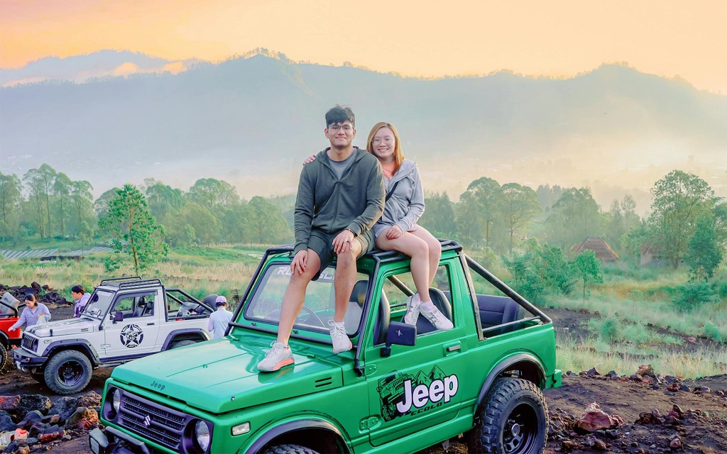 Excursión al amanecer al monte Batur en ruta de senderismo o en jeep, con aguas termales naturales y traslados desde el hotel
 (By Jeep: Mt Batur Sunrise Tour + Natural Hot Springs + Free Luwak Coffee Experience ) - 2
