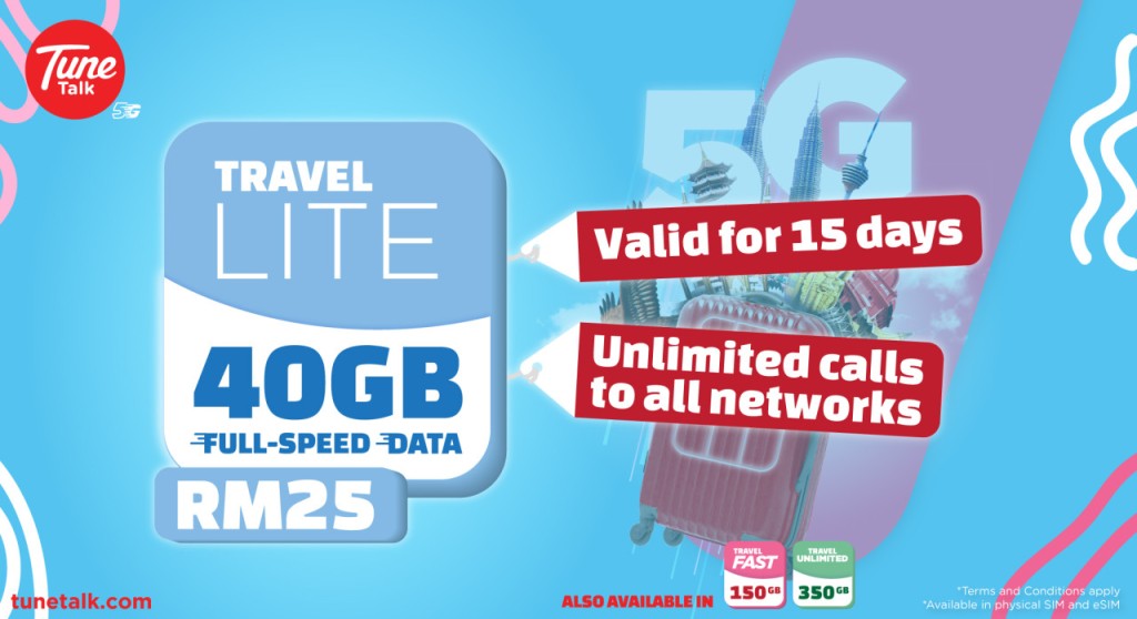Malaysia Tune Talk 5G eSIM (Travel FAST (150GB Data)) - 1