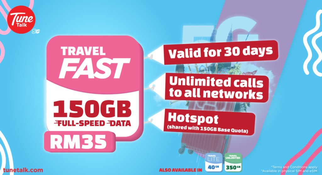 Malaysia Tune Talk 5G eSIM (Travel LITE (40GB Data)) - 2