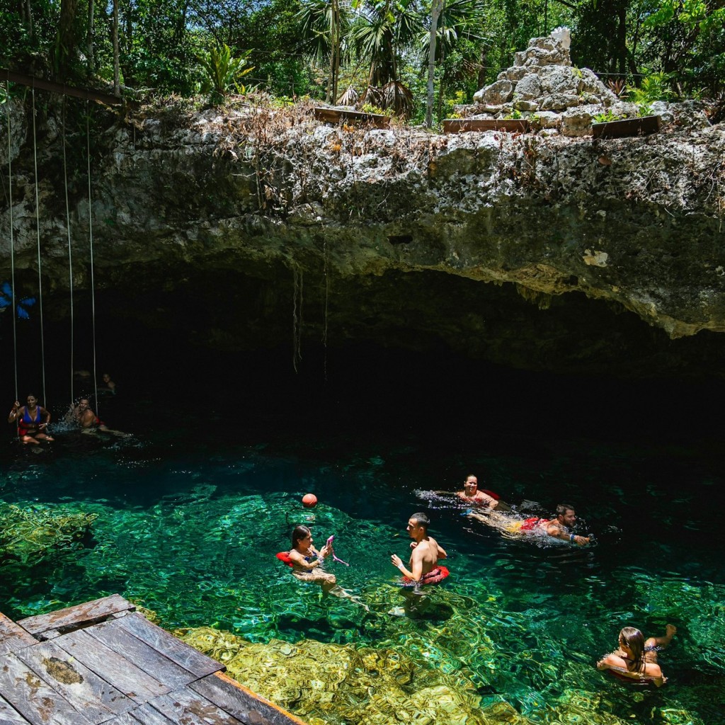 Rovine Maya di Tulum, Cenote Mariposa e Playa del Carmen: Andata e ritorno con pranzo - Spanish Tour - 2