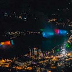 Niagara Falls (CA): Night Helicopter Flight - 1
