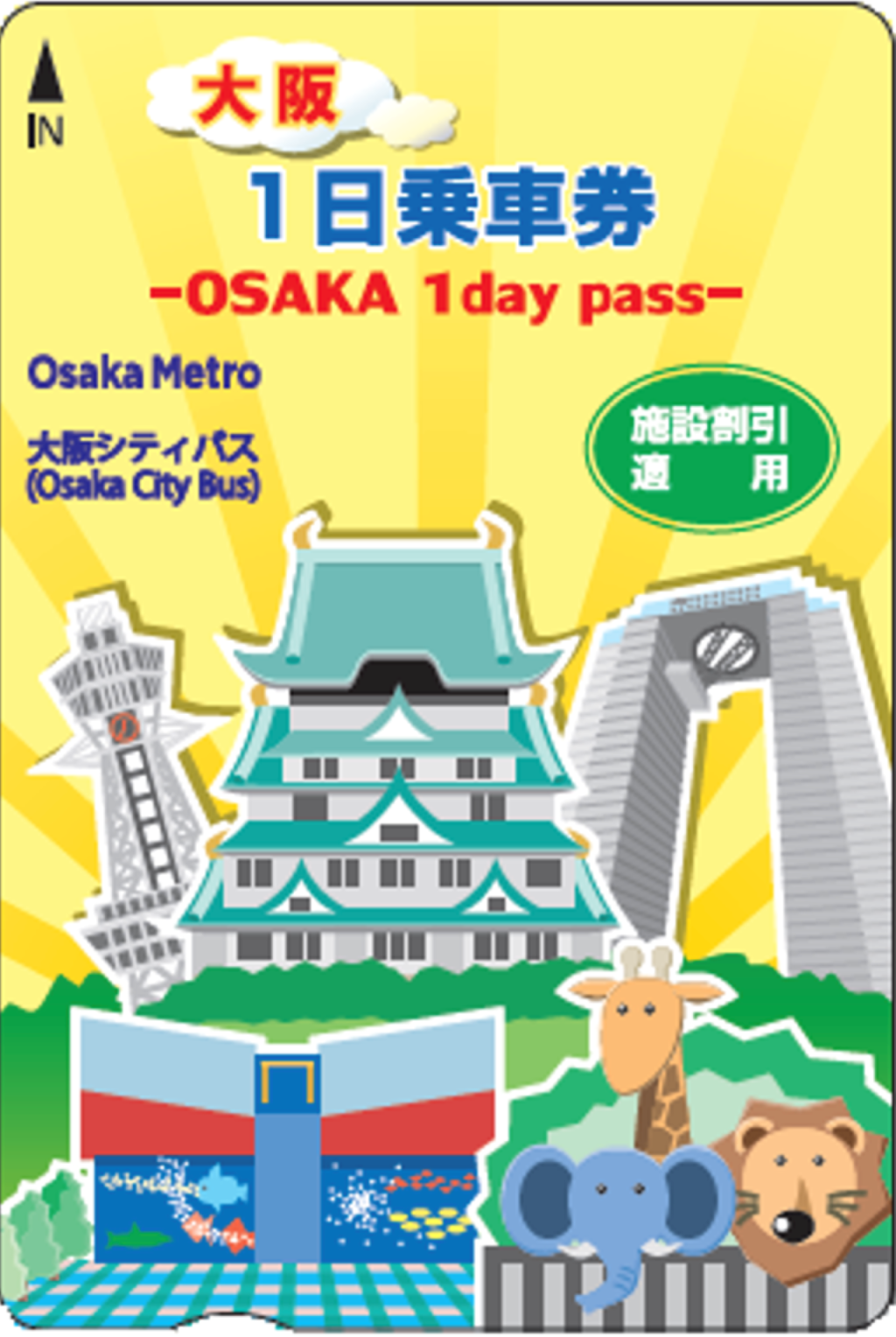 Osaka Metro and Osaka City Bus Pass (Osaka Metro and Osaka City Bus 1-Day Pass) - 1