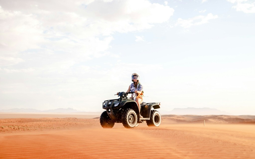 Premium Doha Desert Safari with Dune Bashing, Sandboarding, Camel Ride, Quad Biking & Inland Sea (All Inclusive Half Day Desert Safari (Hotel Pickup)) - 1