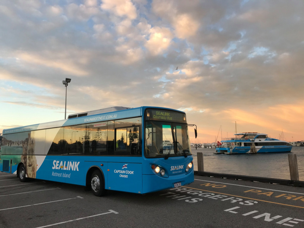 Rottnest Island Bayseeker Bus Tour with Round Trip SeaLink Ferry Transfer (Rottnest Island Bayseeker Bus Tour with Round Trip SeaLink Ferry Transfer (Depart from Fremantle) - 1:45 PM Bayseeker Tour) - 1